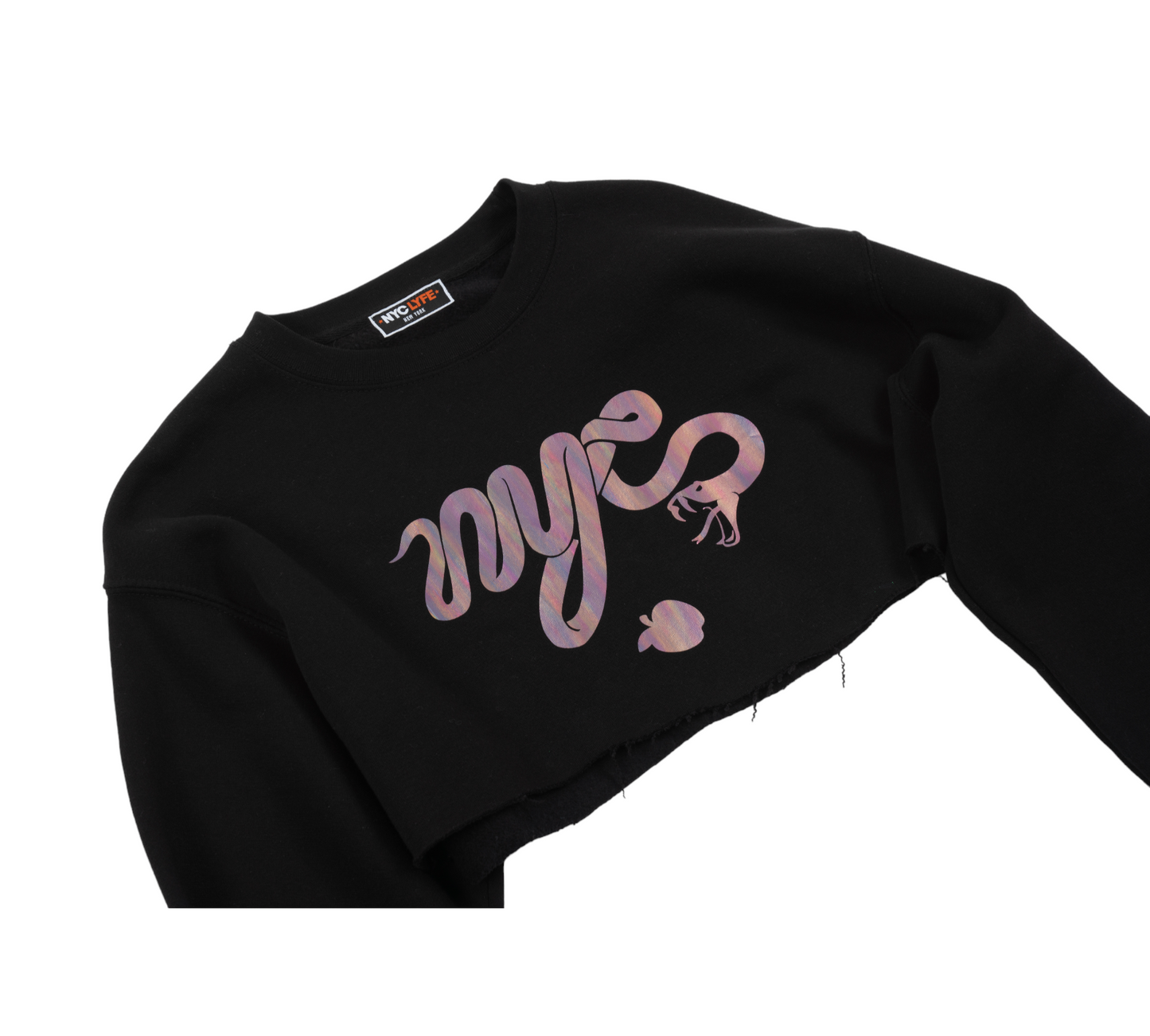 NYC SNAKE (FORBIDDEN) APPLE CROPPED SWEATSHIRT