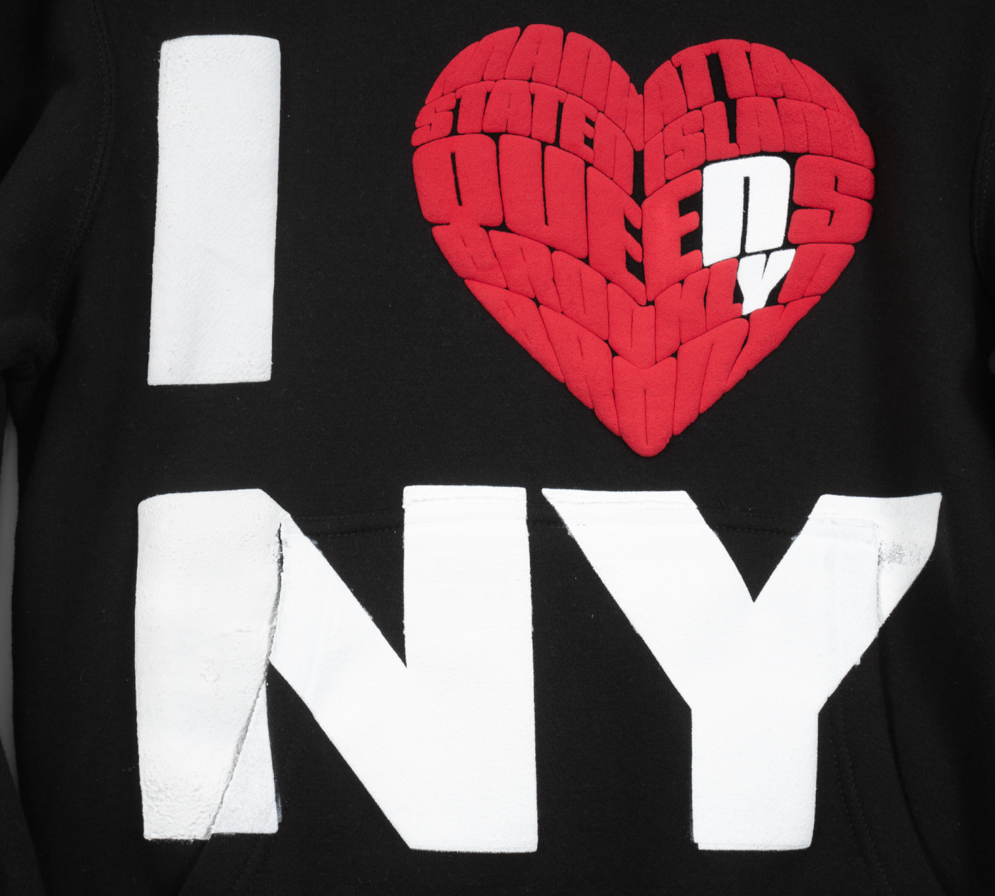 I LOVE NY, NY (FIVE BOROUGH) HOODIE