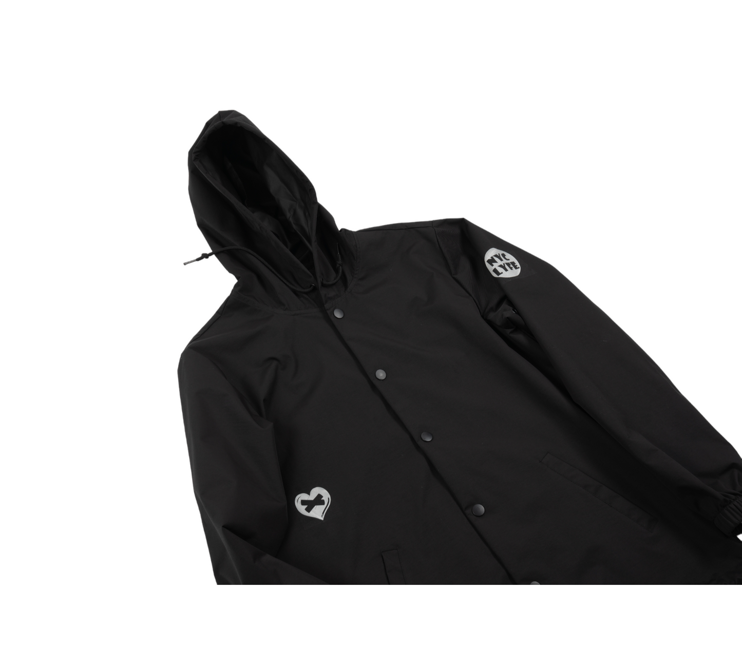 WILL HATE OVERCOME LOVE? RAIN JACKET