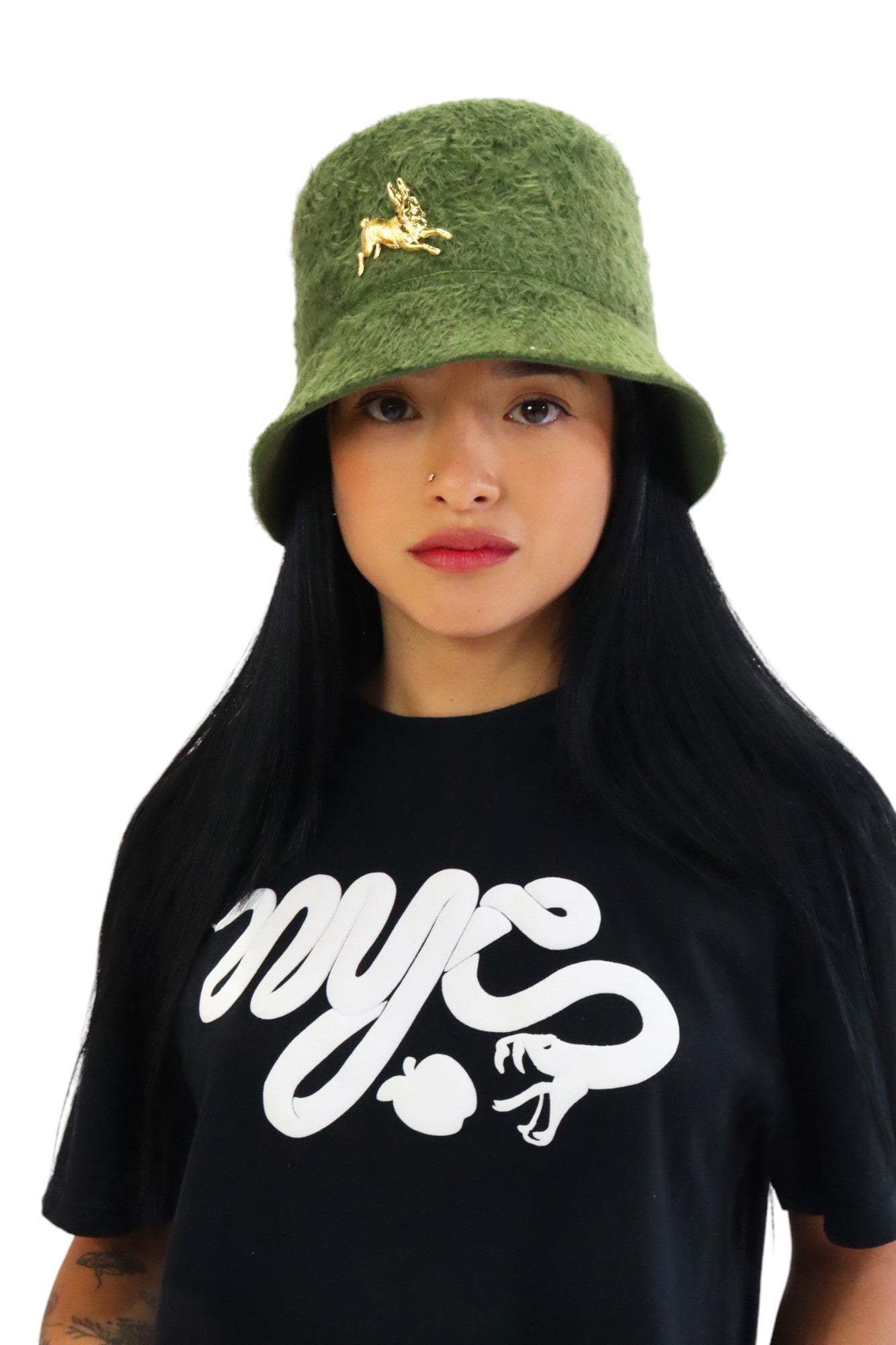 NYC SNAKE (FORBIDDEN) PUFF PRINT CROPPED TSHIRT