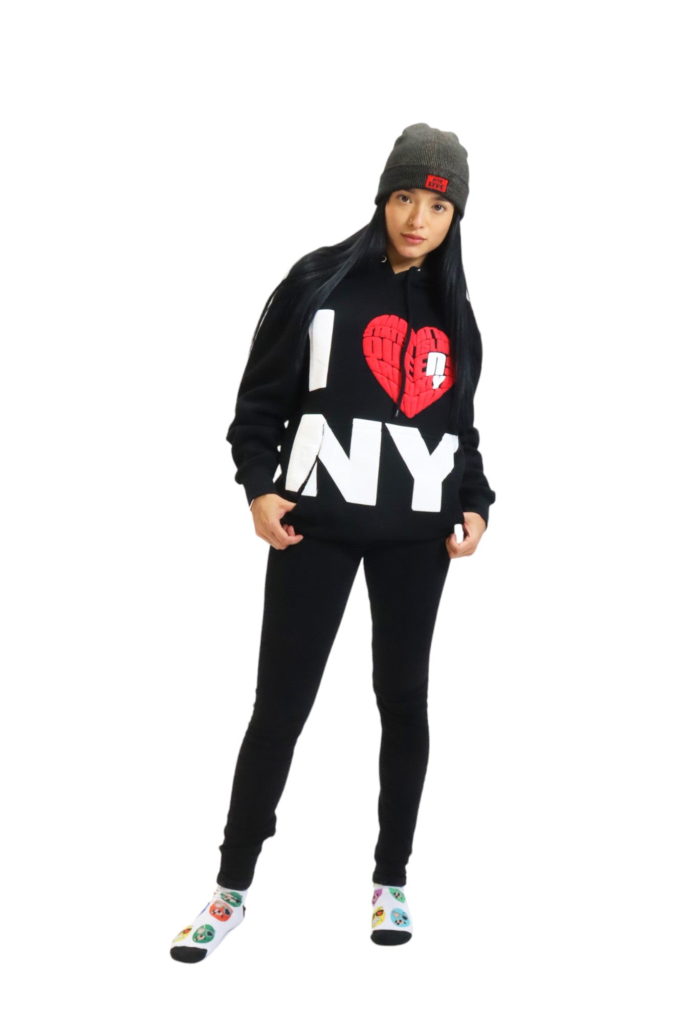 I LOVE NY, NY (FIVE BOROUGH) HOODIE
