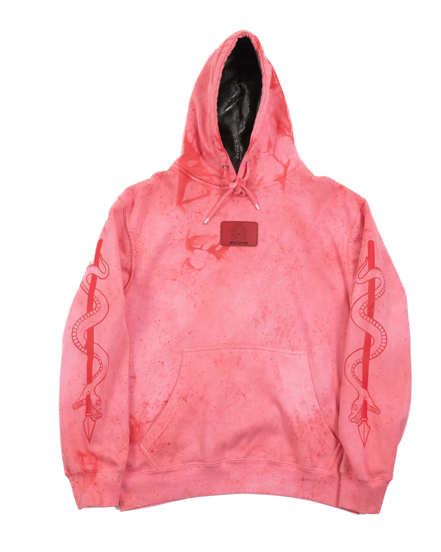 MONADUSA SNAKE SKIN (RED) HOODIE