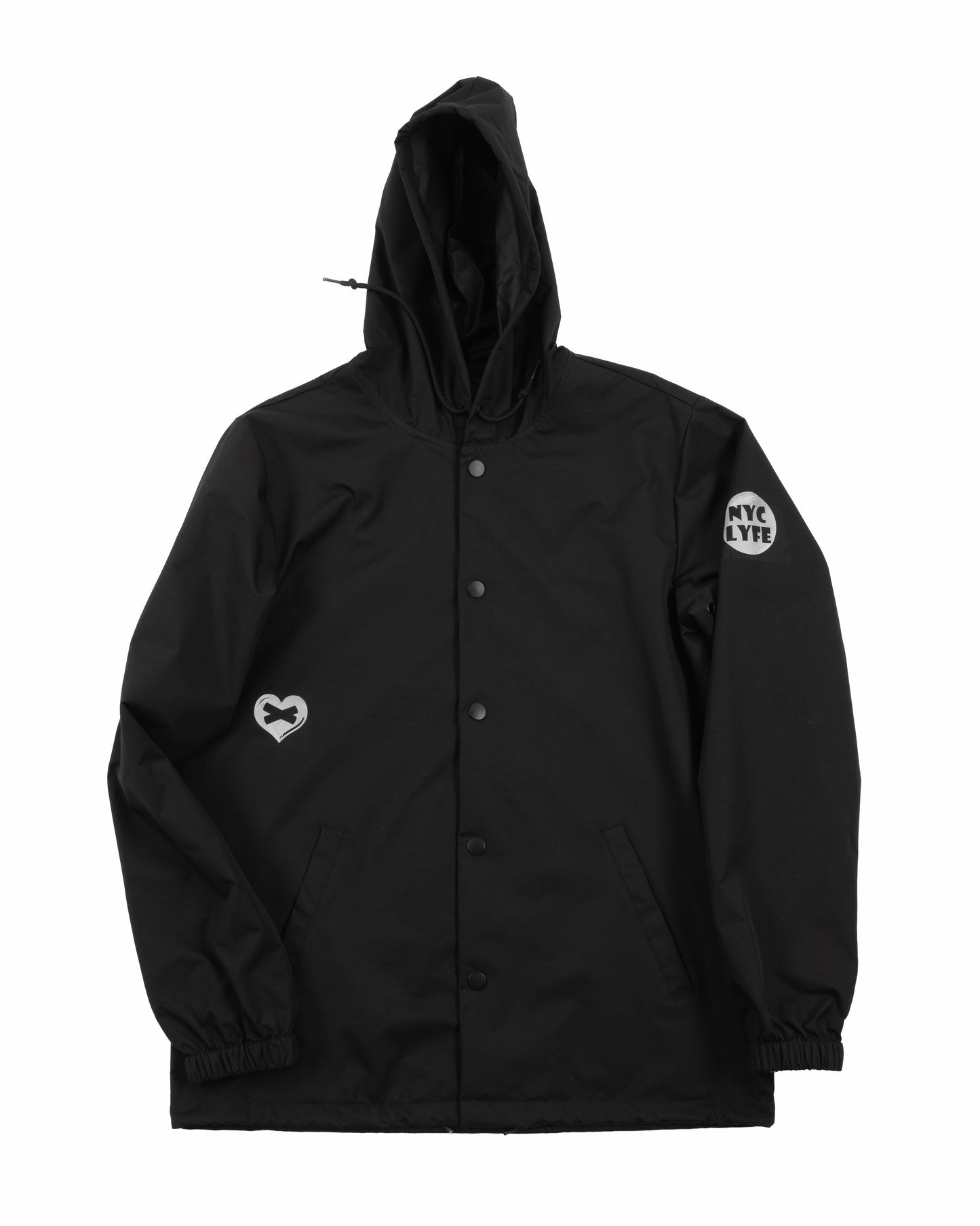 WILL HATE OVERCOME LOVE? RAIN JACKET