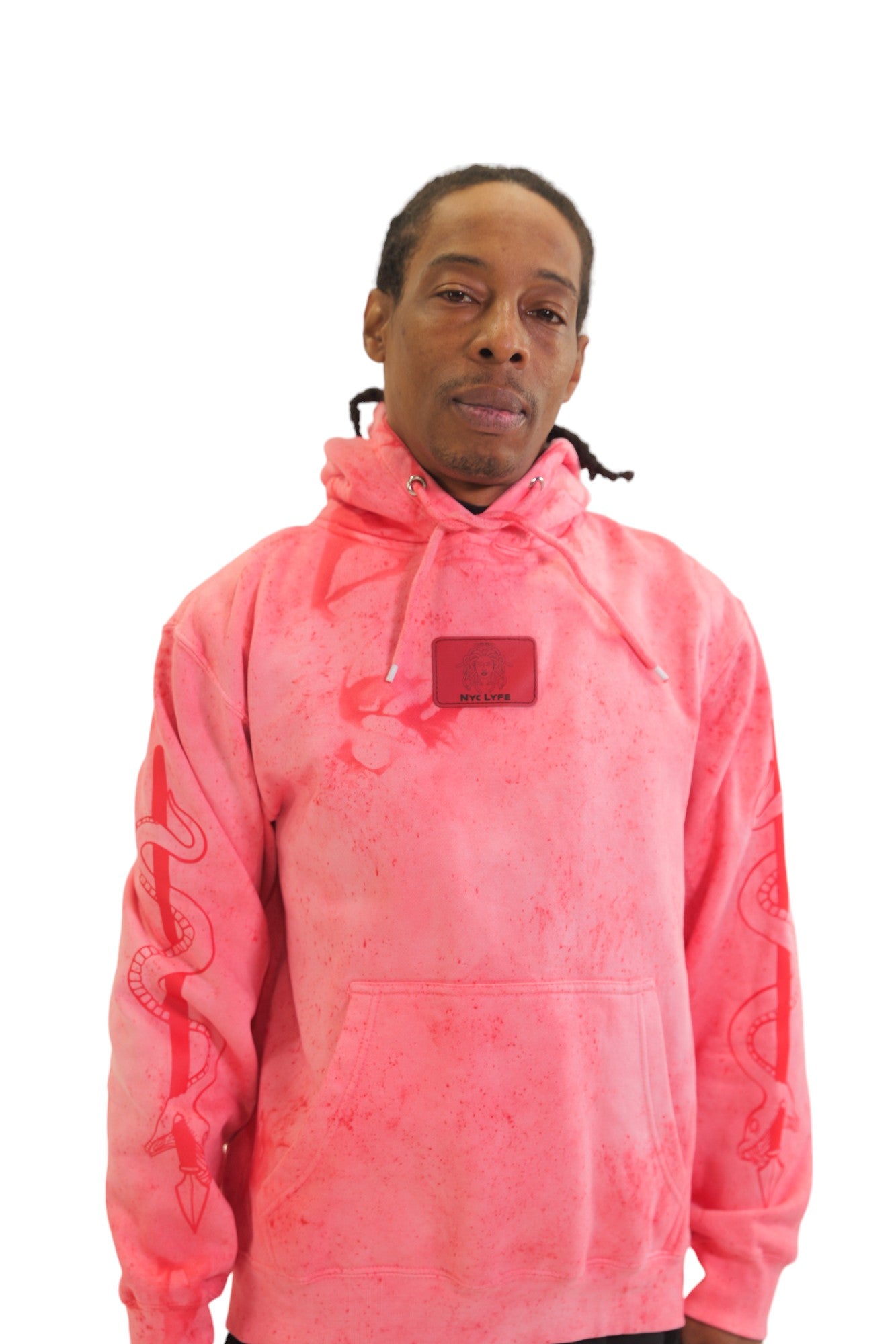 MONADUSA SNAKE SKIN (RED) HOODIE