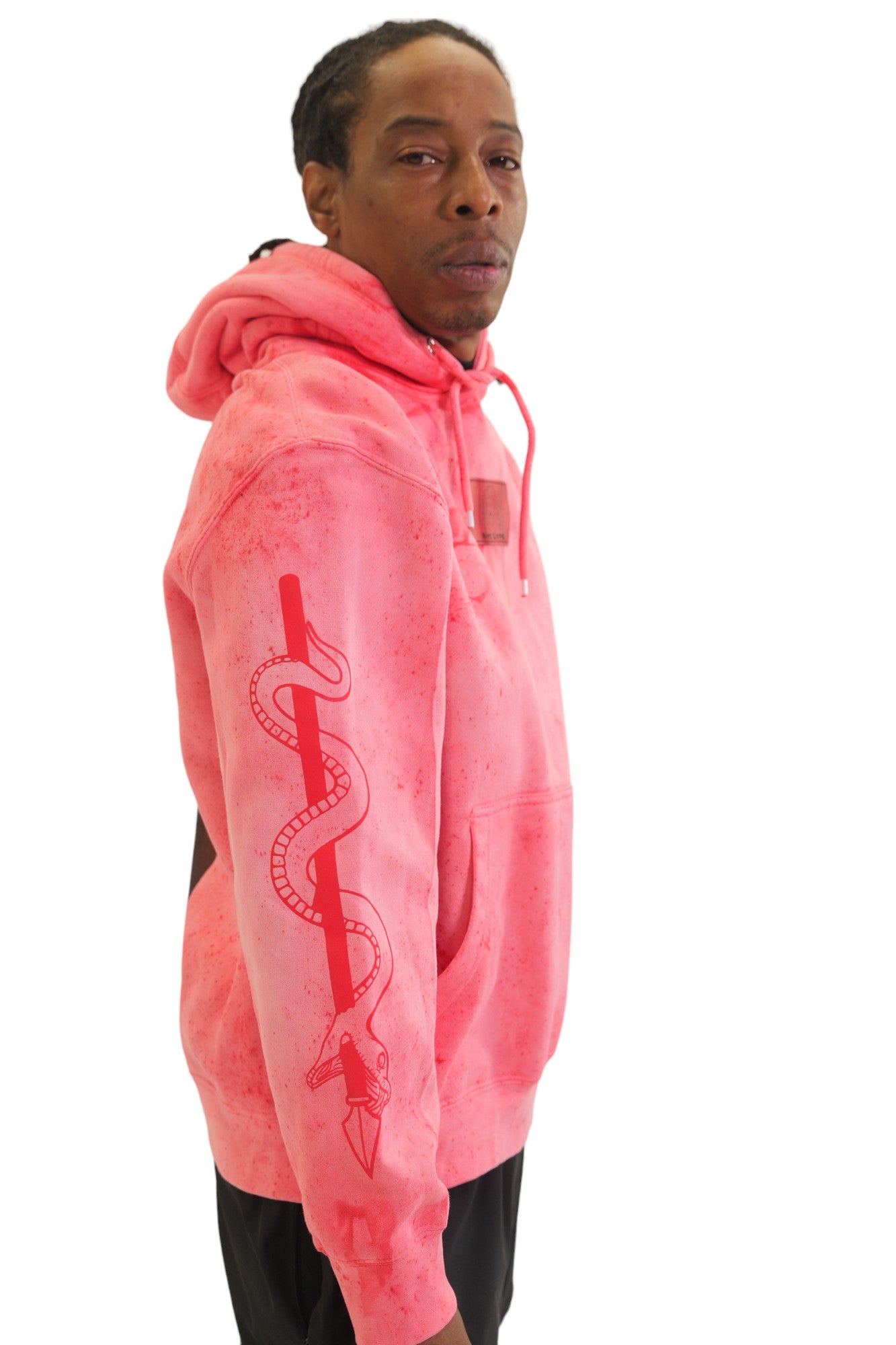 MONADUSA SNAKE SKIN (RED) HOODIE