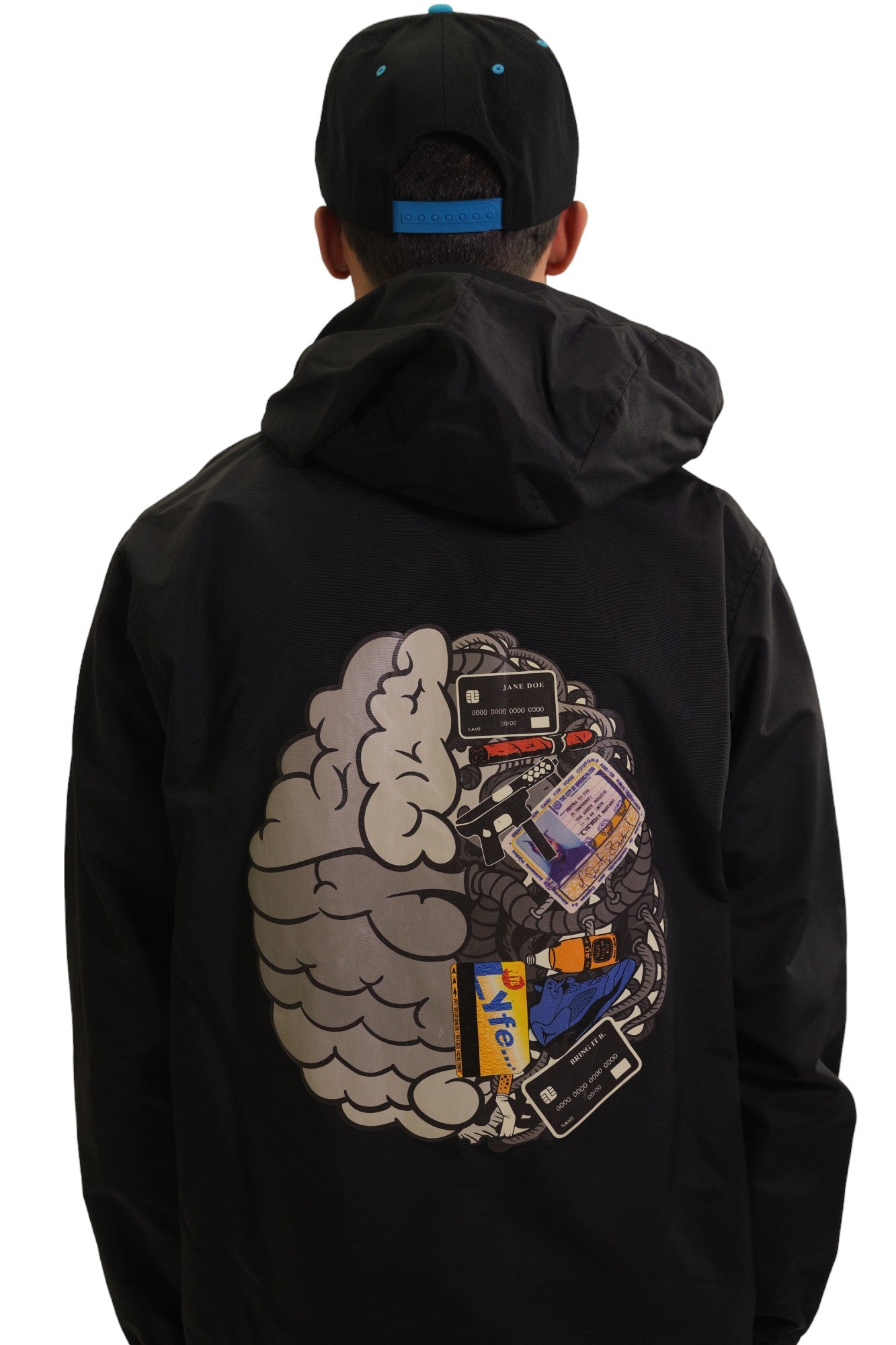 HOOD MENTALITY PULLOVER WINDBREAKER JACKET