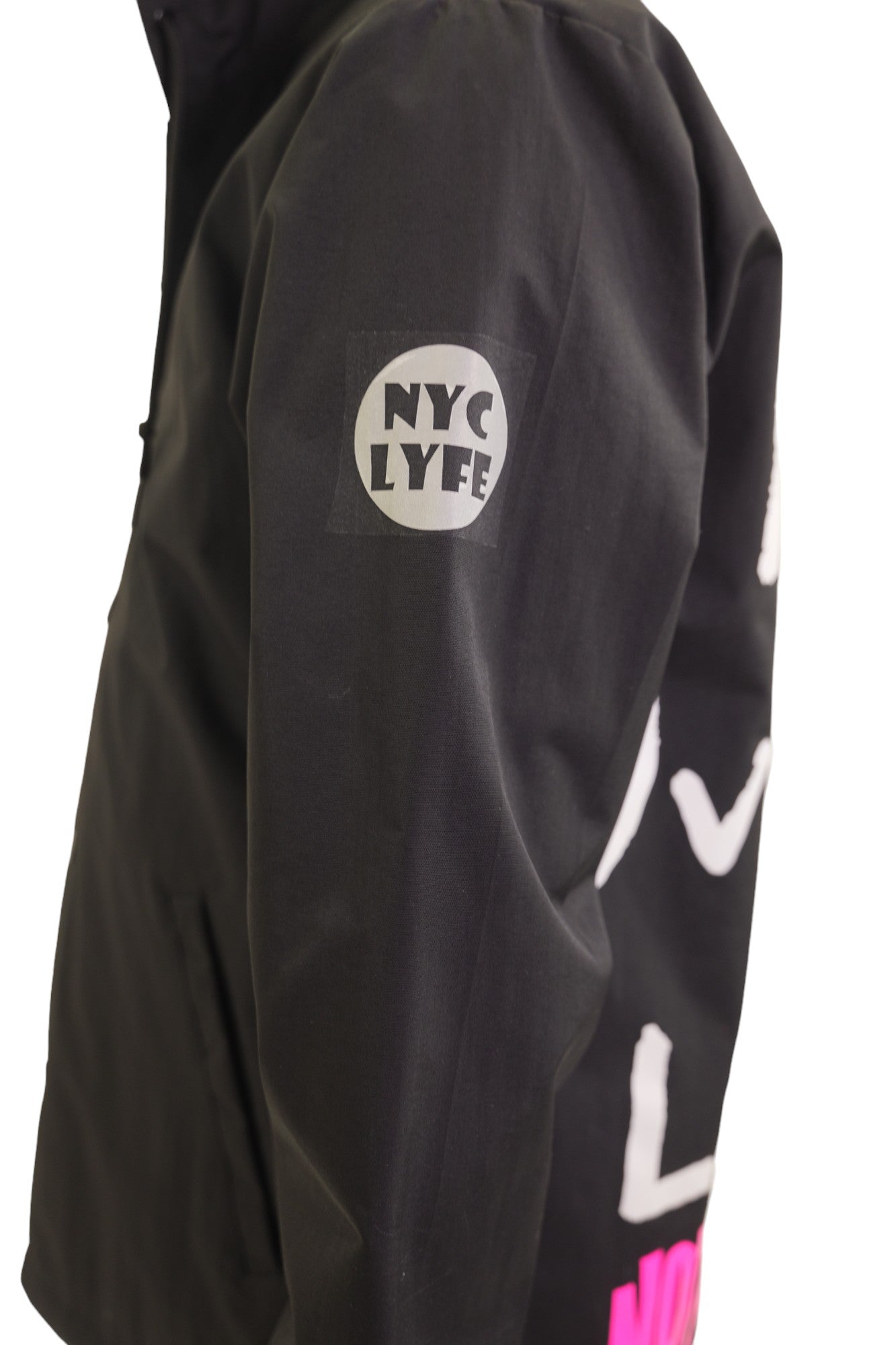 WILL HATE OVERCOME LOVE? RAIN JACKET