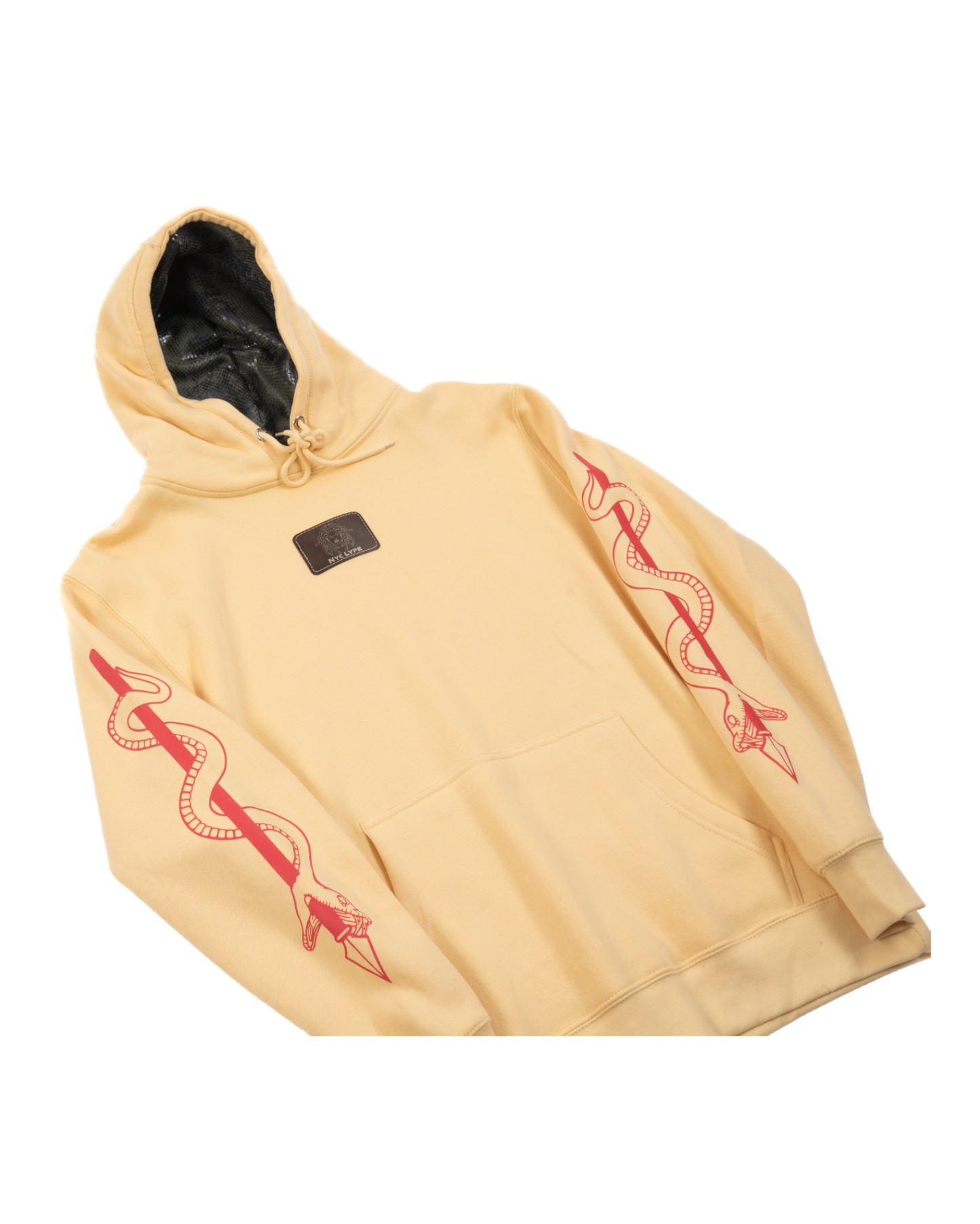 MONADUSA SNAKE SKIN HOOD (PINA COLADA) HOODIE