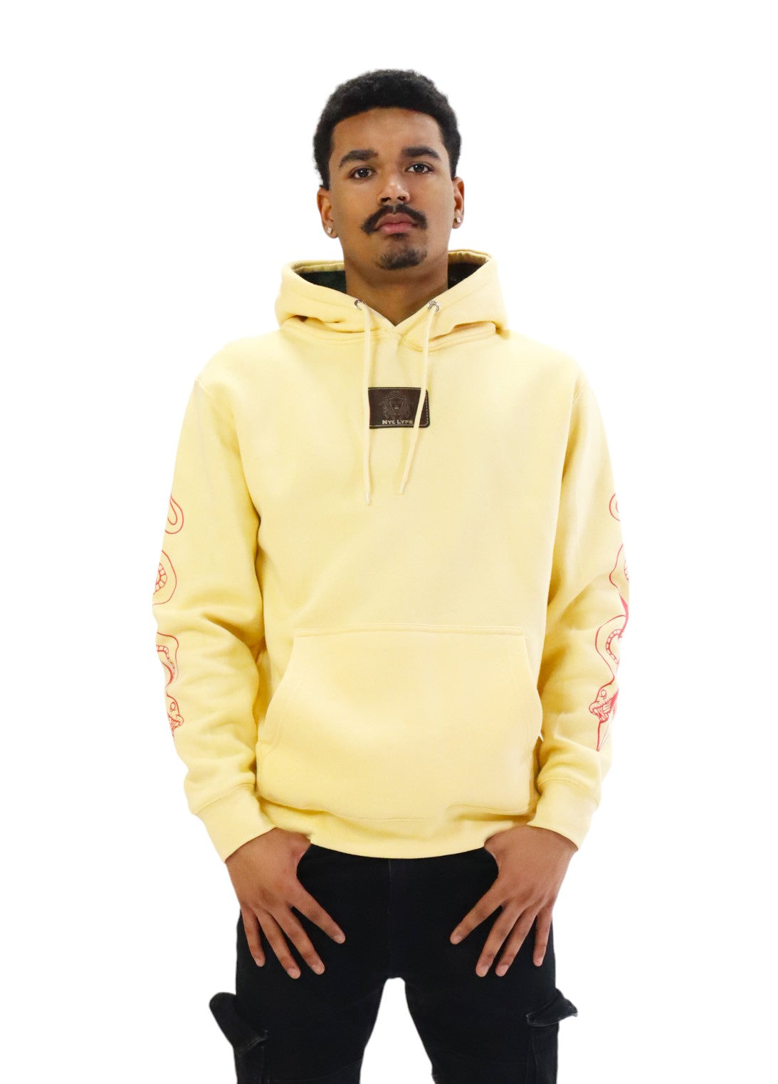 MONADUSA SNAKE SKIN HOOD (PINA COLADA) HOODIE