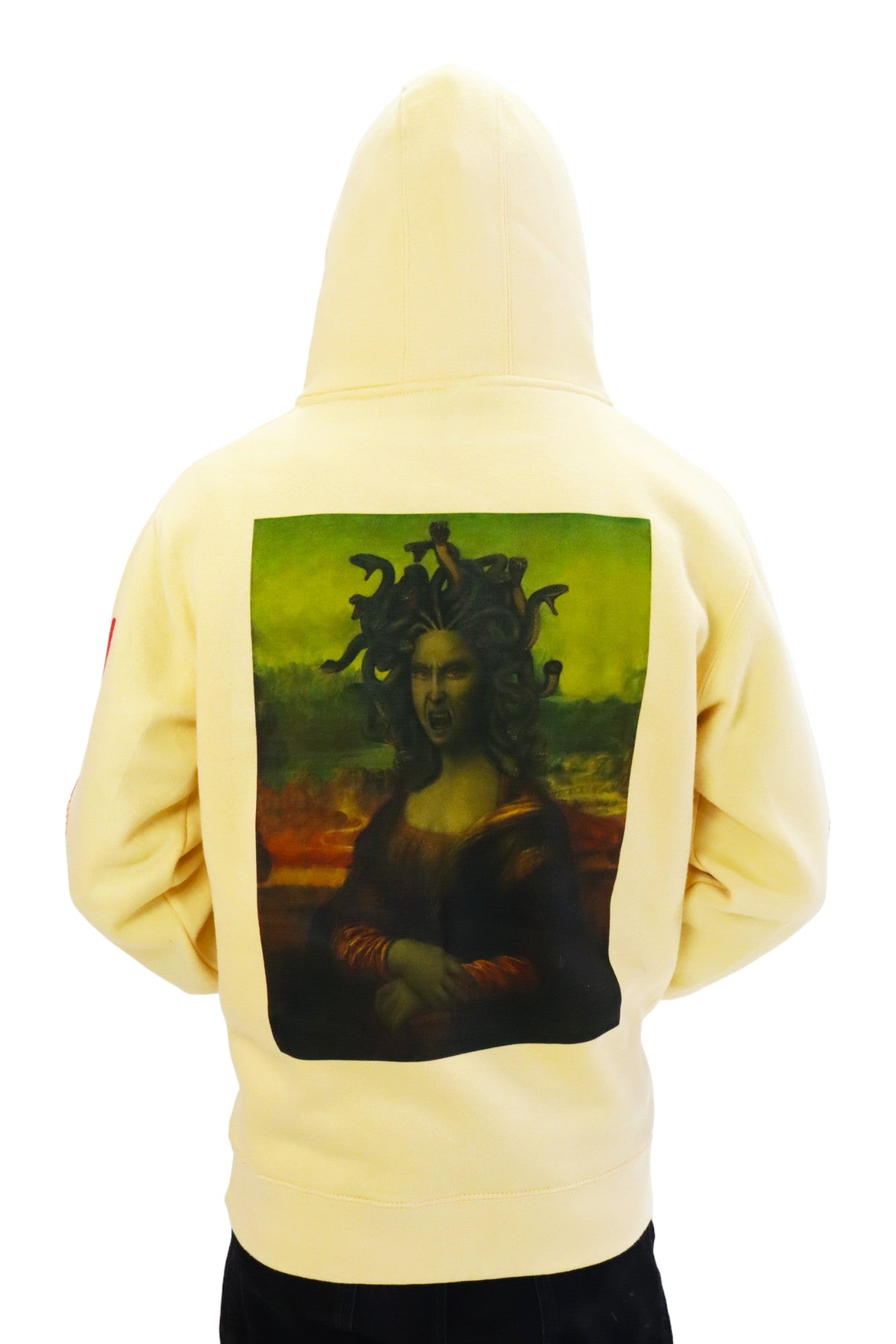 MONADUSA SNAKE SKIN HOOD (PINA COLADA) HOODIE