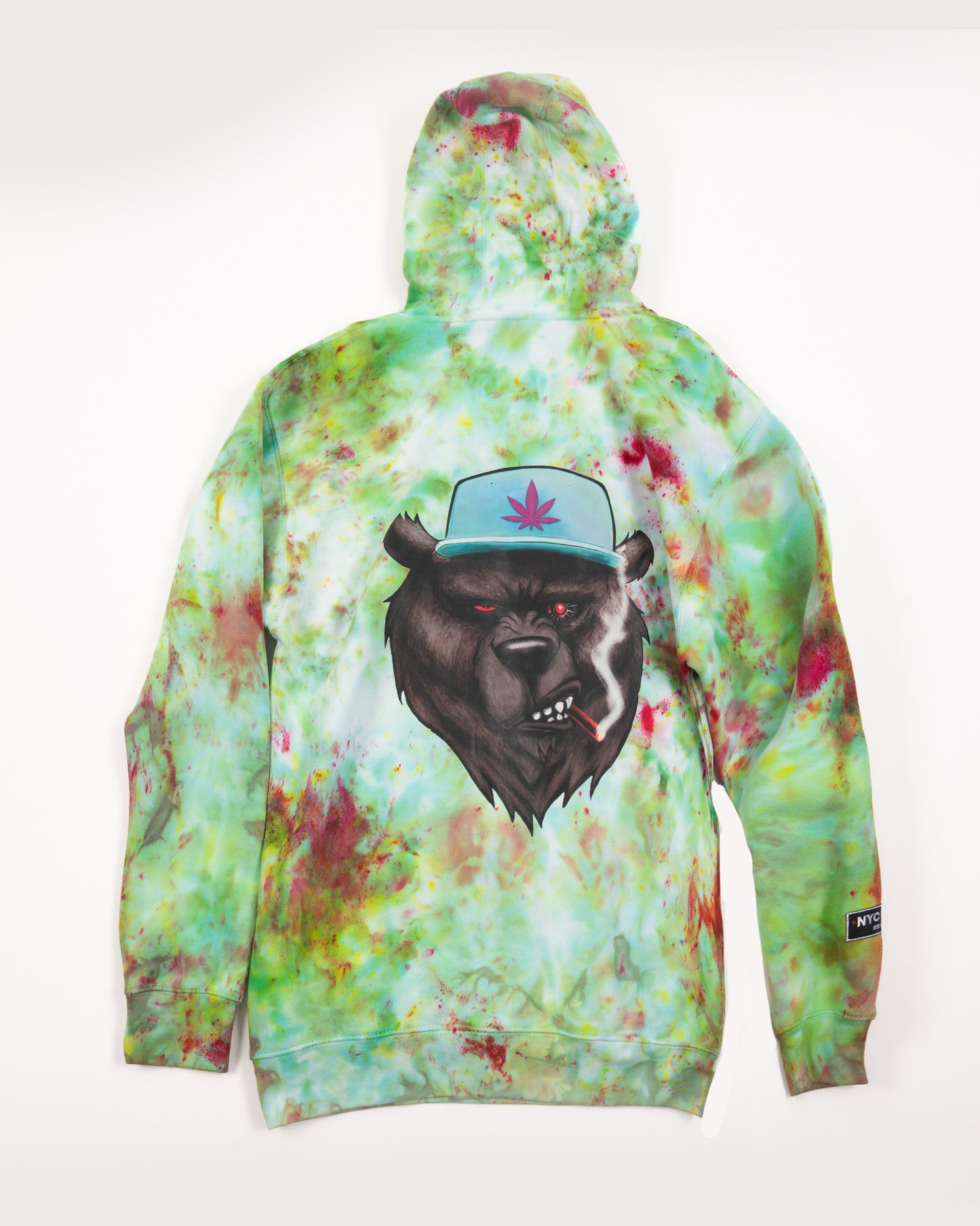 CANI BEAR 2.O SMOKING BUD (TIE DYE) HOODIE