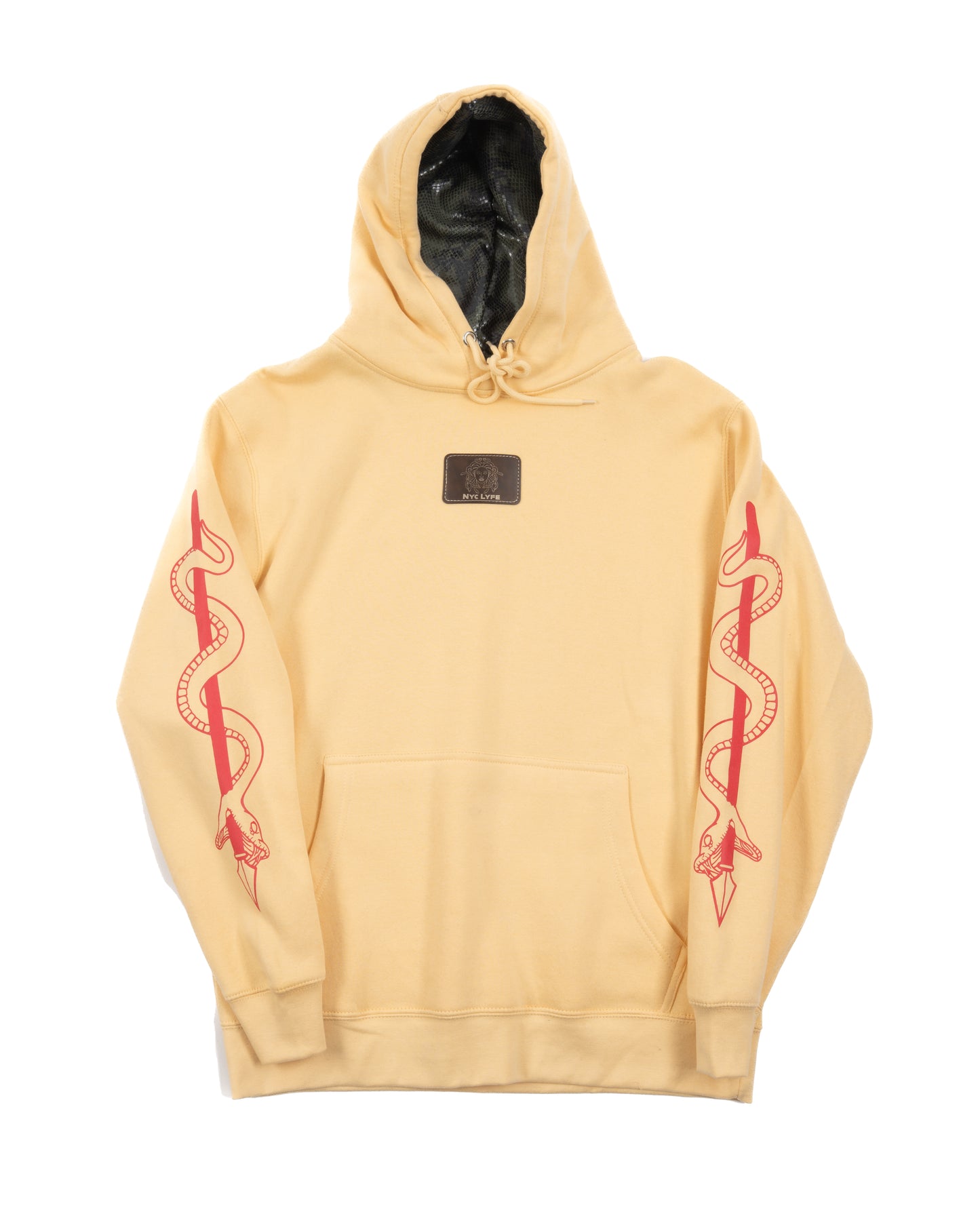 MONADUSA SNAKE SKIN HOOD (PINA COLADA) HOODIE