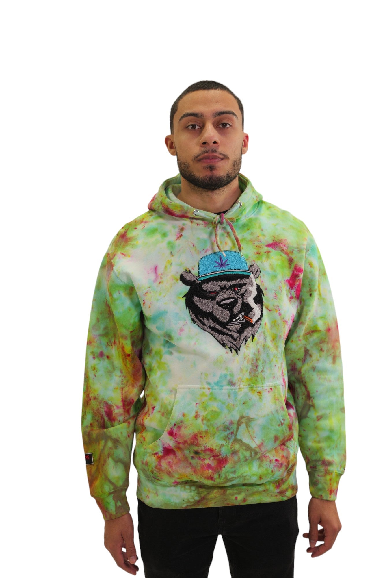 CANI BEAR 2.O SMOKING BUD (TIE DYE) HOODIE