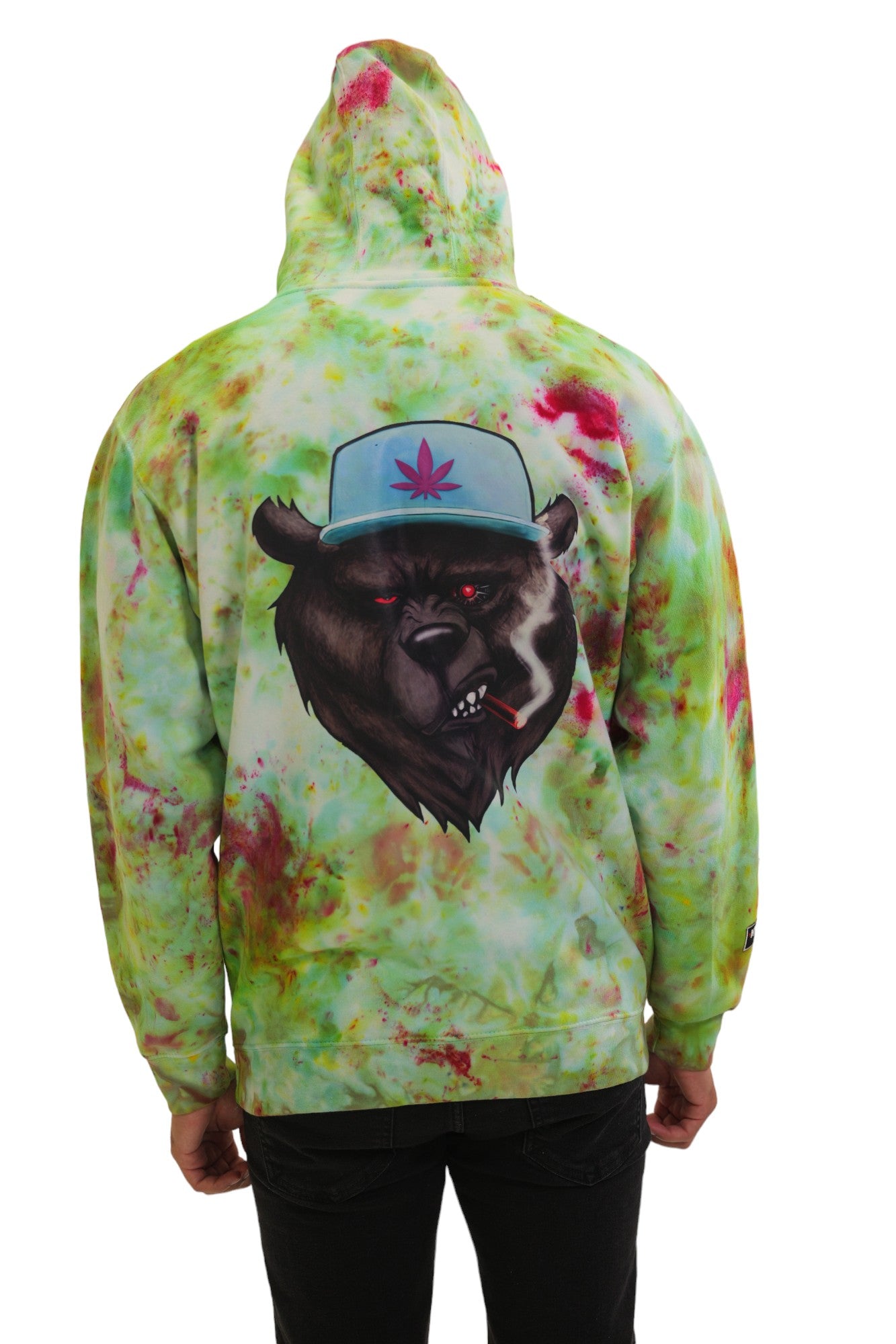 CANI BEAR 2.O SMOKING BUD (TIE DYE) HOODIE