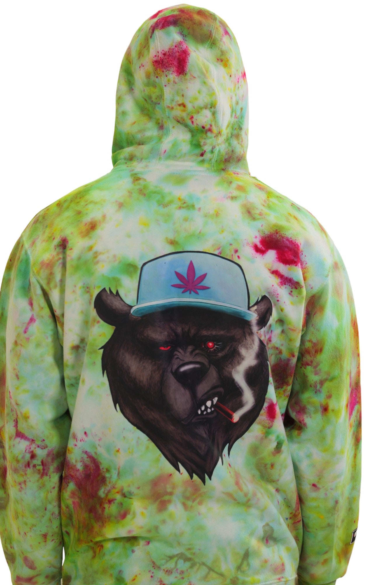 CANI BEAR 2.O SMOKING BUD (TIE DYE) HOODIE