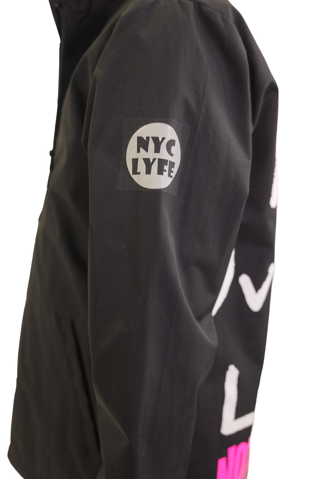 WILL HATE OVERCOME LOVE? RAIN JACKET